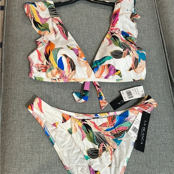 LA BLANCA Paradise Bikini Set Women's Size 14 - Picture 5 of 16